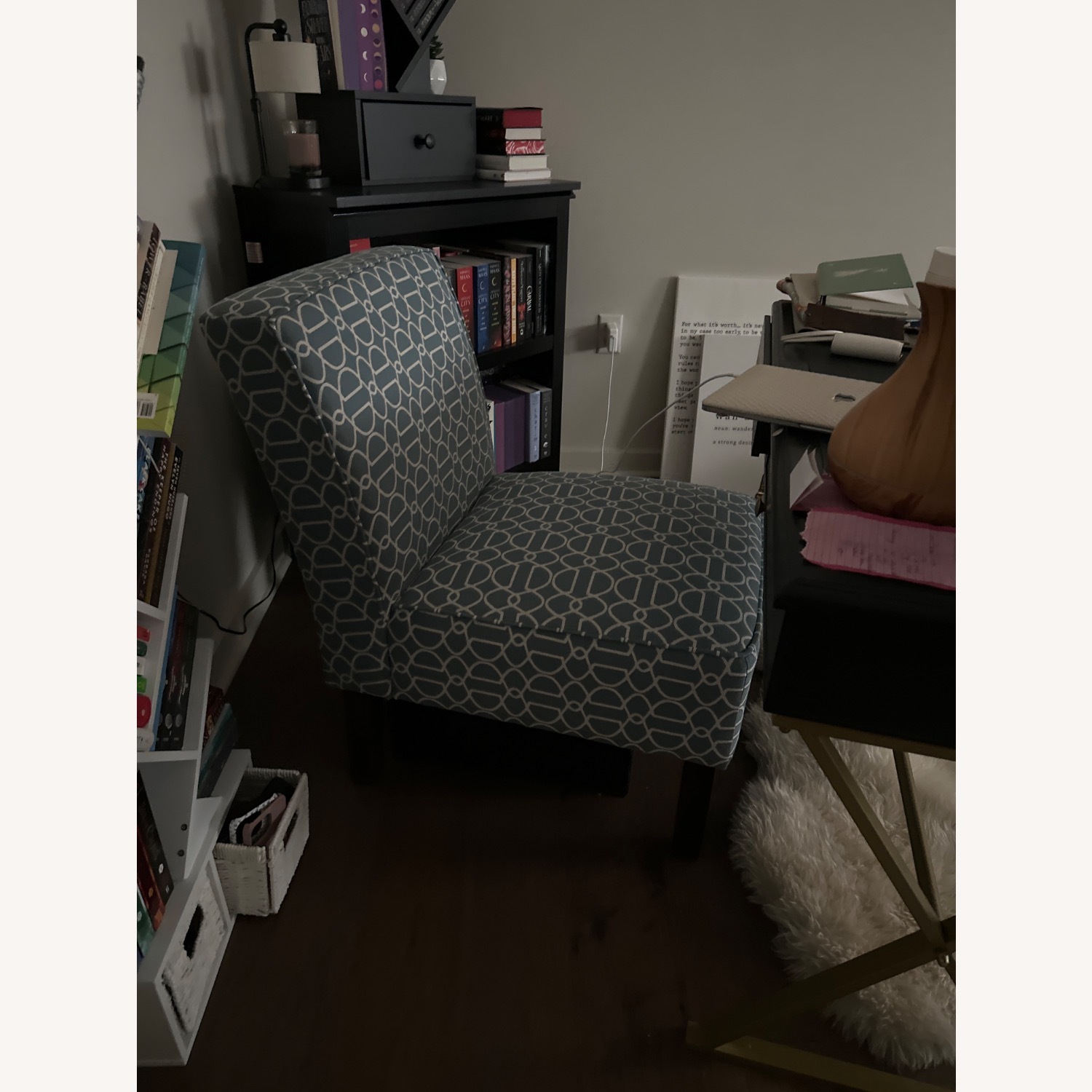 Light Blue Accent Chair - image-2