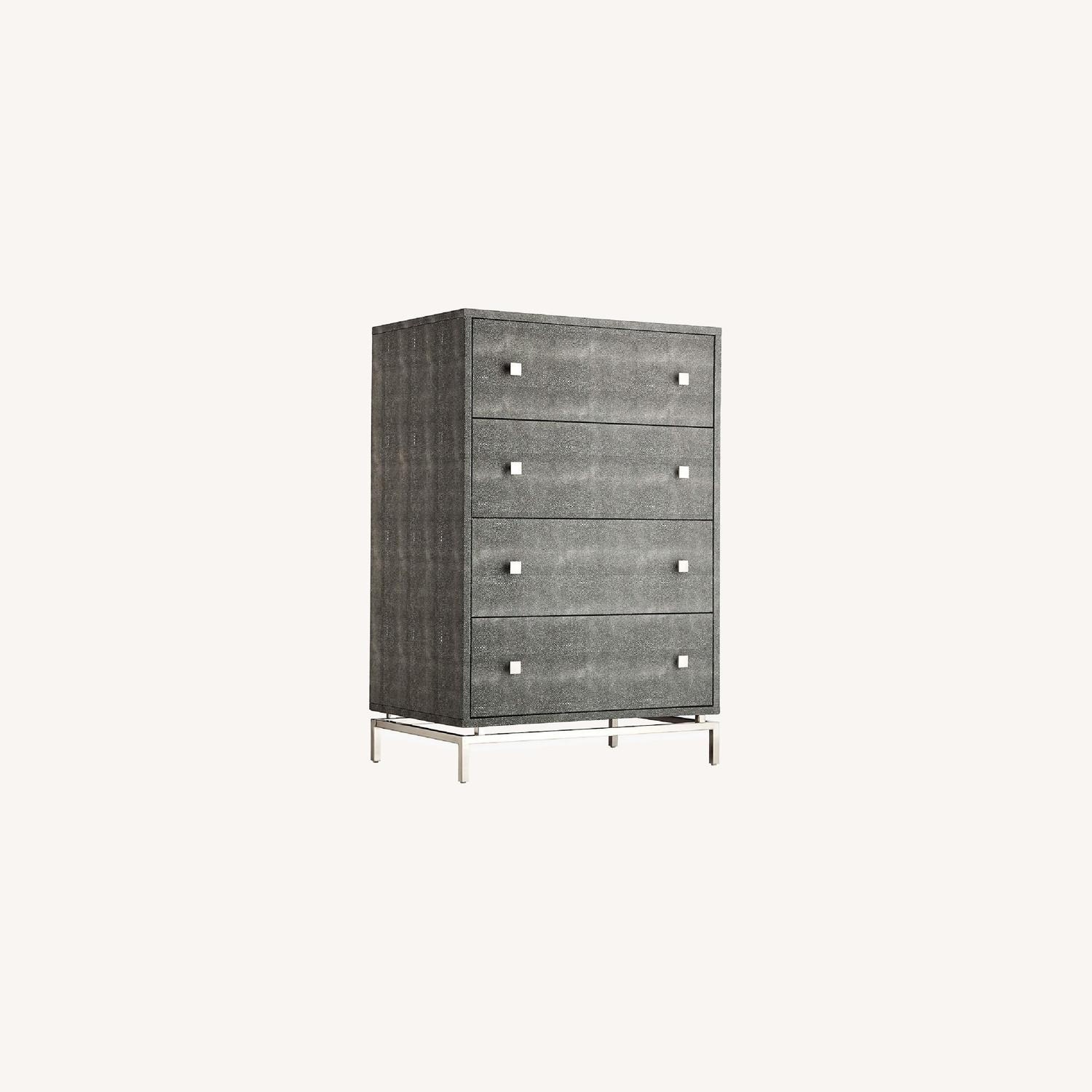 CB2 Shagreen Embossed Tall Chest - image-4
