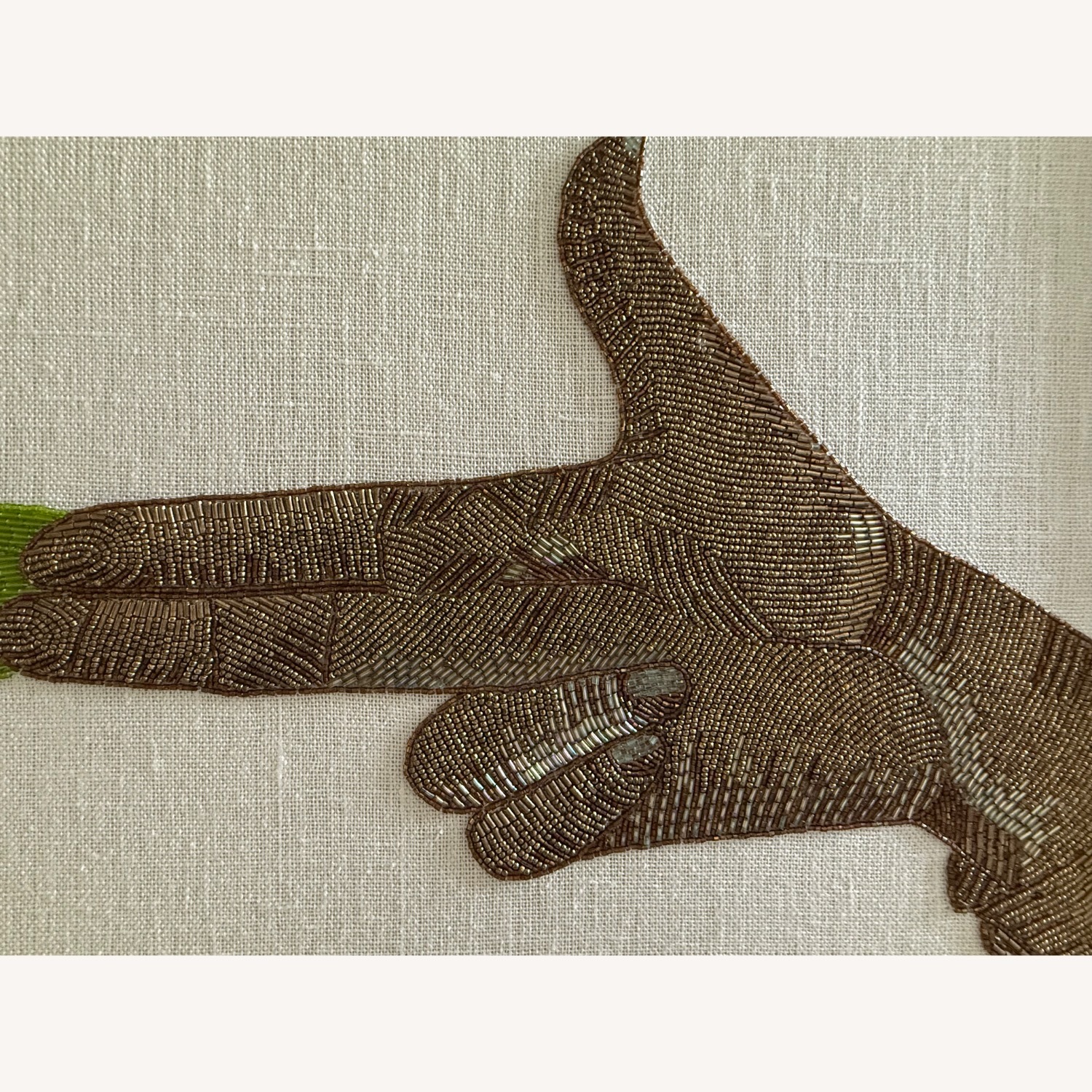 Jonathan Adler Beaded Flower Gun Wall Art - image-4