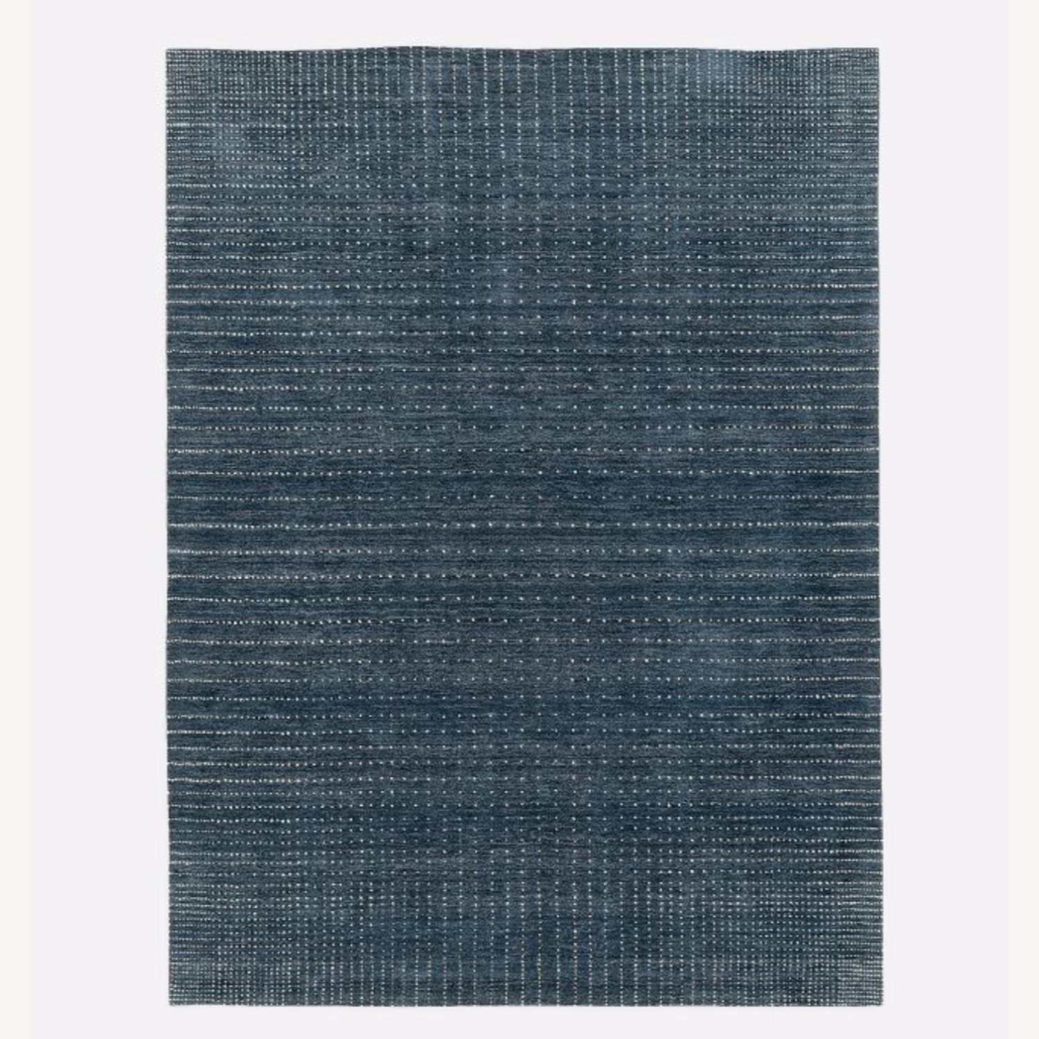 West Elm Graduated Dot Wool Rug (Navy Blue) - image-1