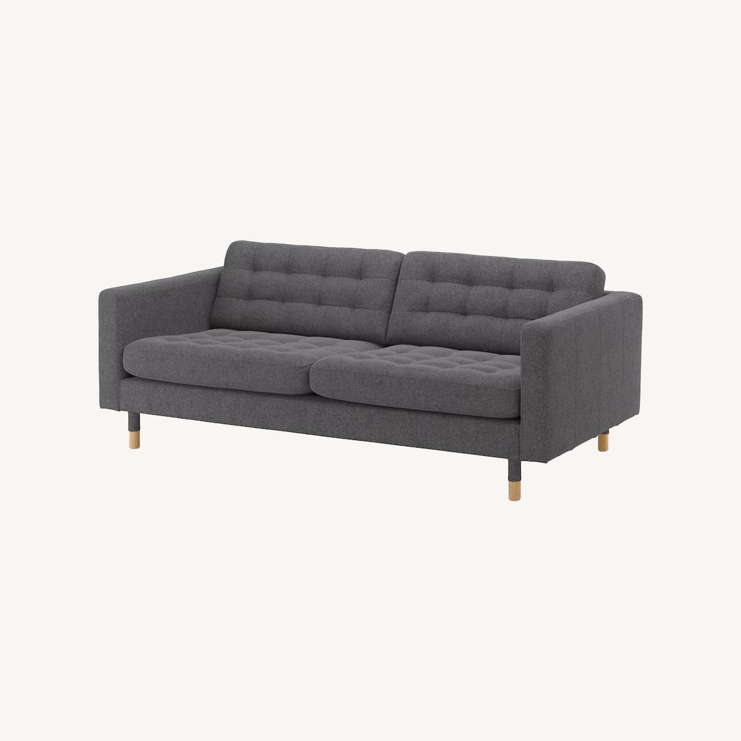IKEA MORABO Dark Grey Sofa - image-0