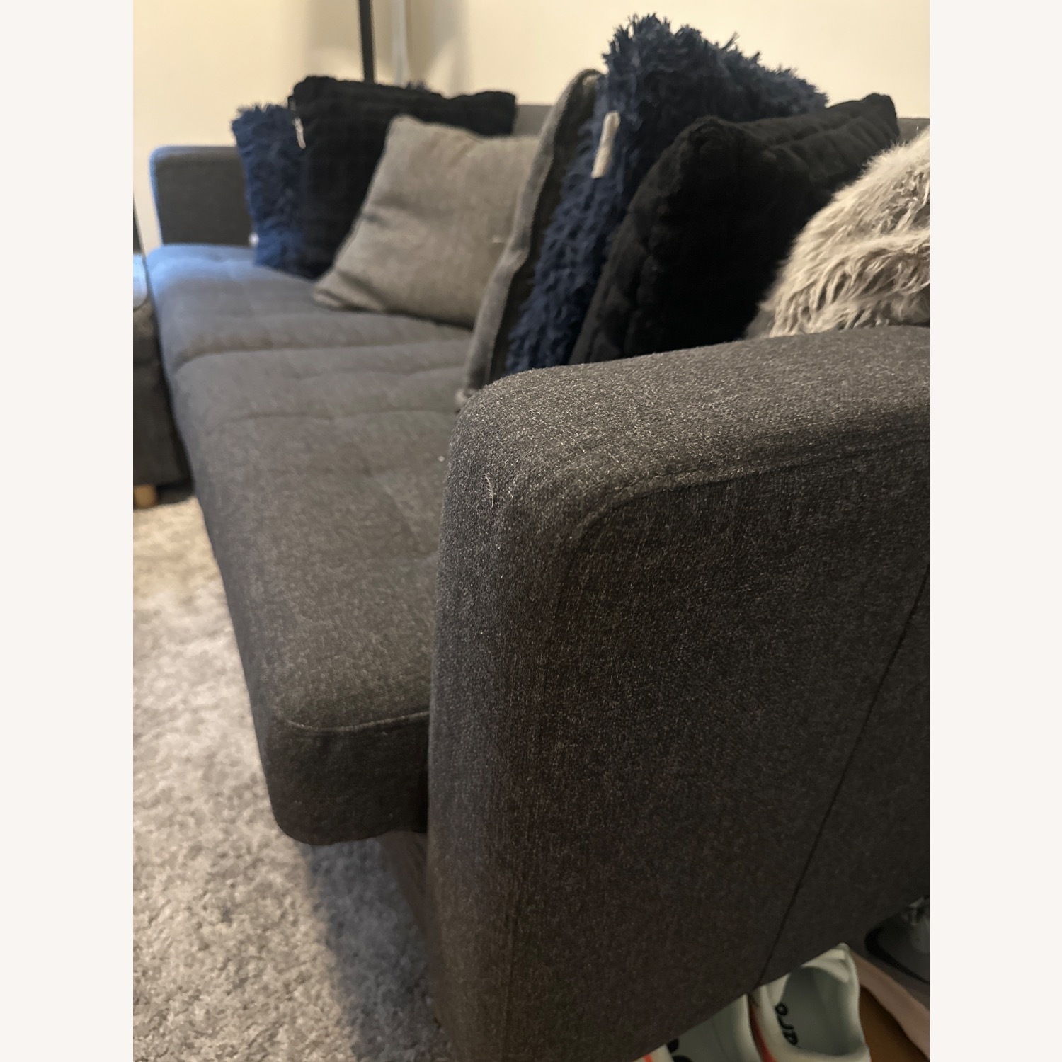 IKEA MORABO Dark Grey Sofa - image-2