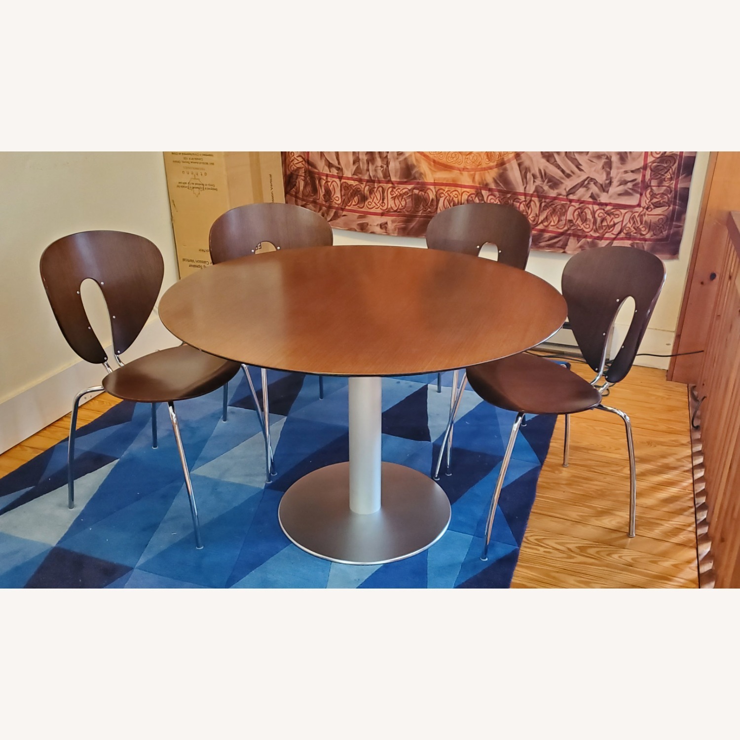 Designer Dining Table with 4 Chairs from Spain - image-1