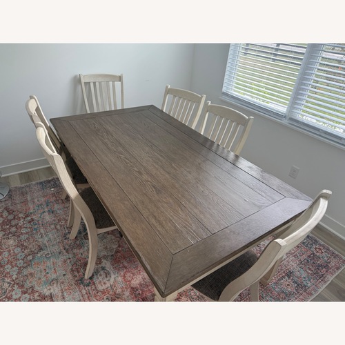Used Bolanburg Dining Table and 6 Chairs for sale on AptDeco