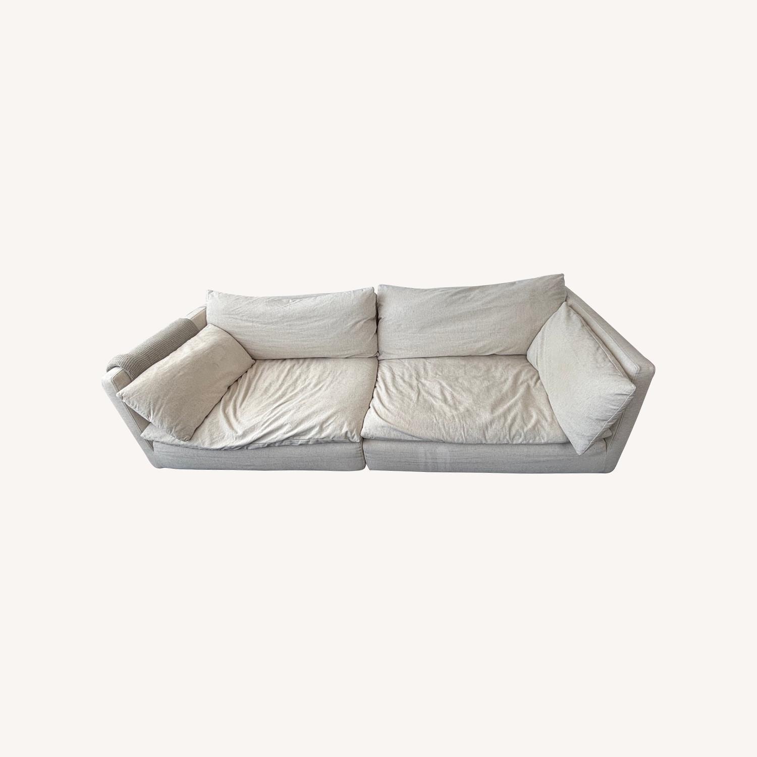 Crate & Barrel Unwind Slipcovered 92" Sofa - image-0