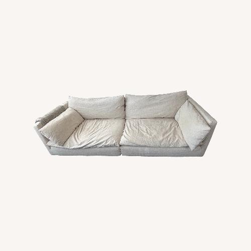Used Crate & Barrel Unwind Slipcovered 92" Sofa for sale on AptDeco