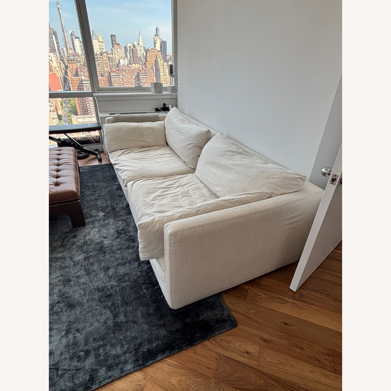 Crate & Barrel Unwind Slipcovered 92" Sofa - image-1