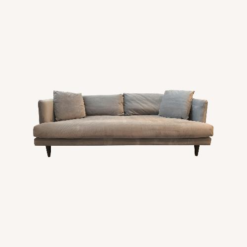 Used Joybird Lewis Gray Velvet Sofa for sale on AptDeco