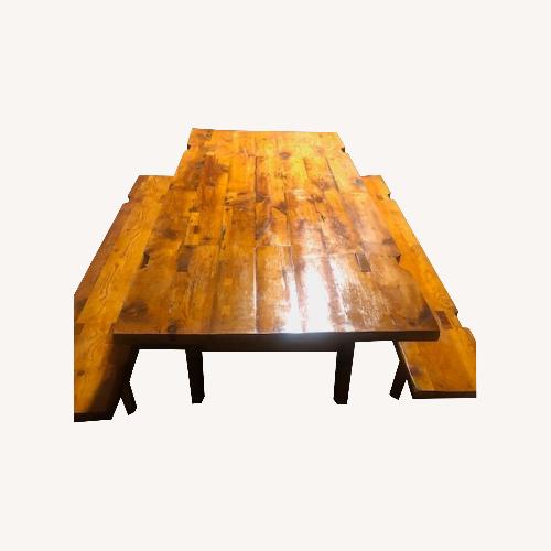 Used Rare Jim Skalski Table with Benches for sale on AptDeco