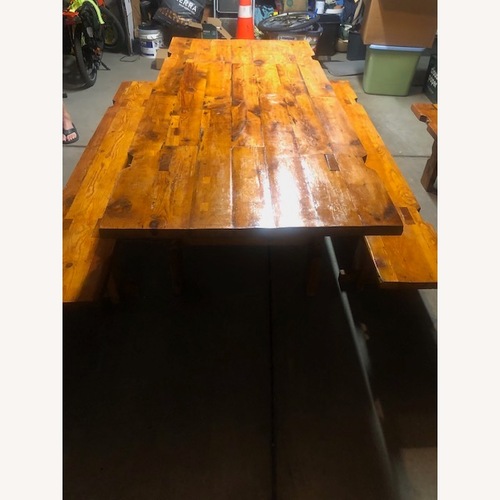 Used Rare Jim Skalski Table with Benches for sale on AptDeco