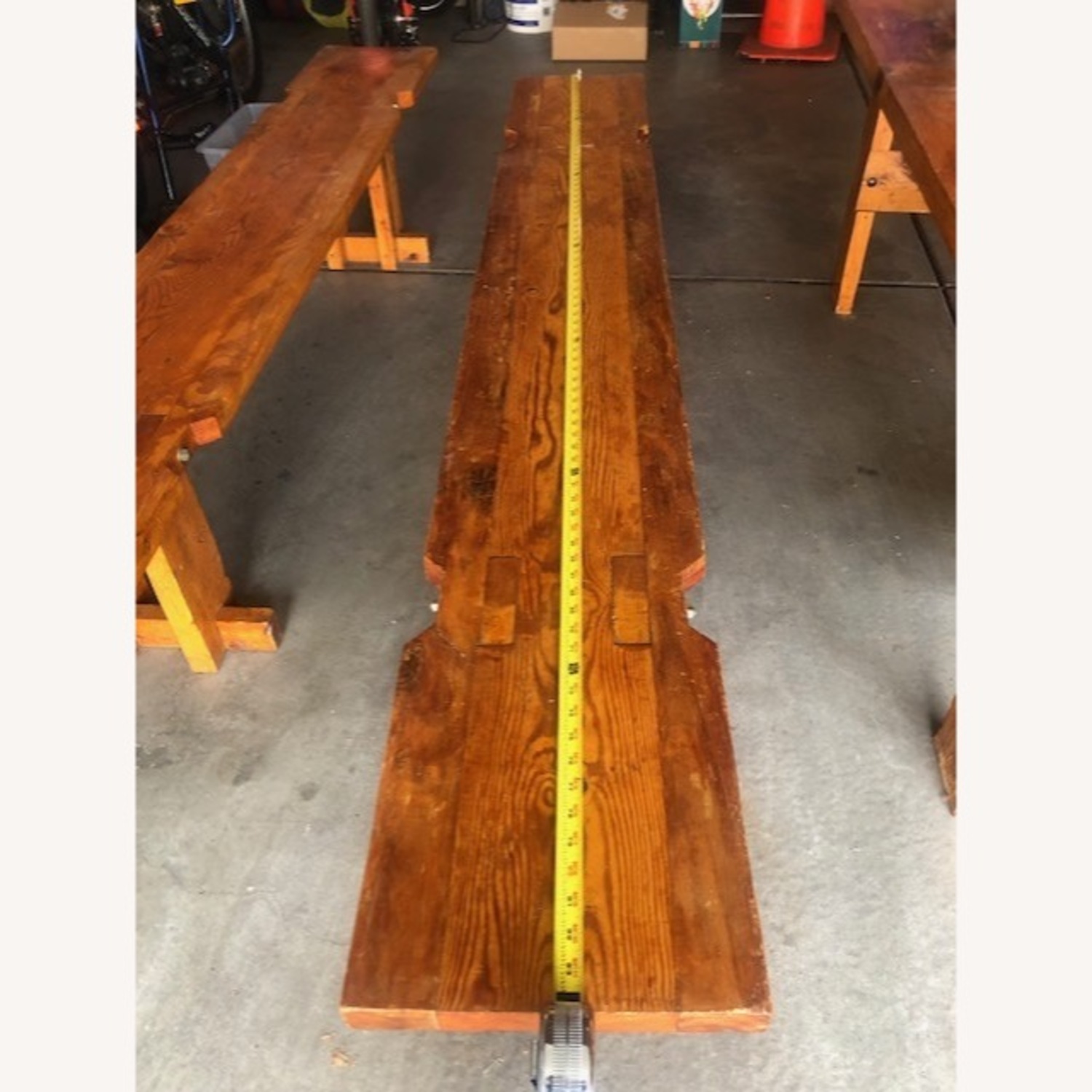 Rare Jim Skalski Table with Benches - image-9