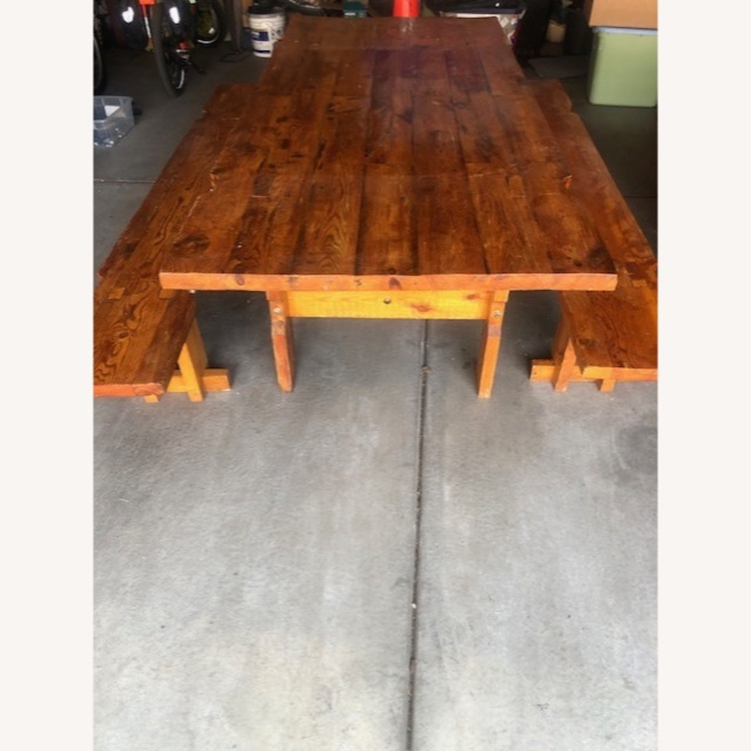 Rare Jim Skalski Table with Benches - image-7