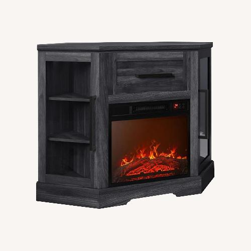 Used Corner Fireplace TV Stand for sale on AptDeco