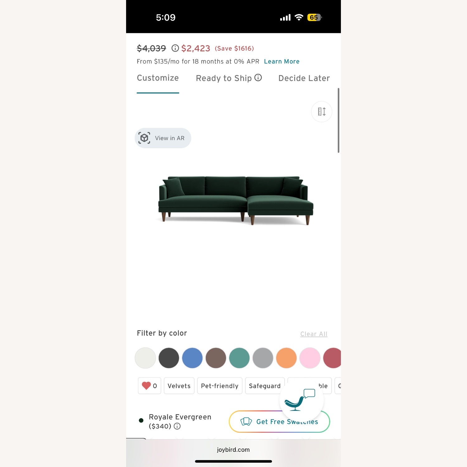 Joybird Lewis Sectional - image-5