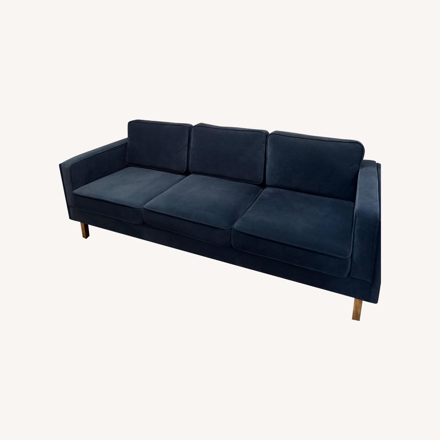 Velvet Blue Couch - image-6