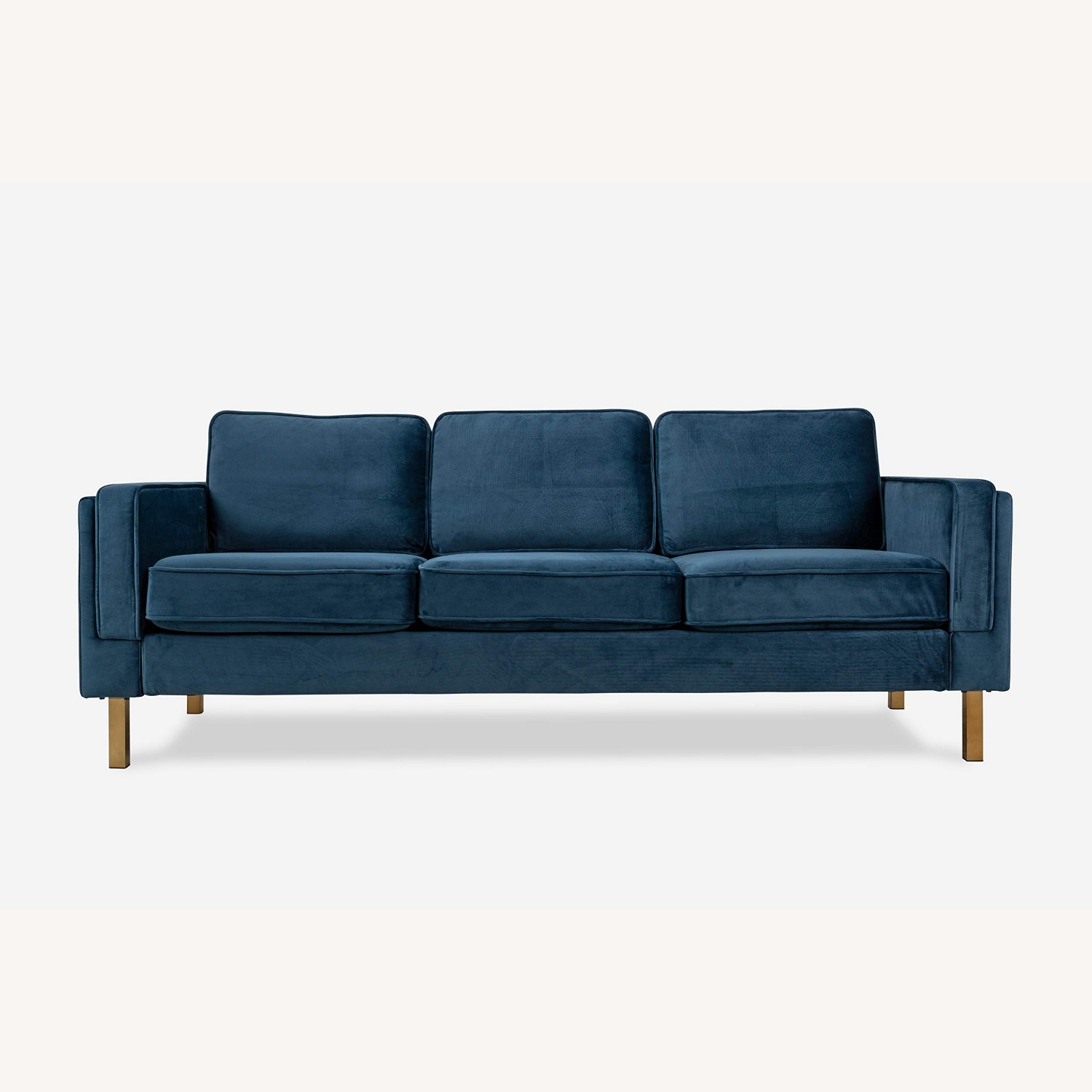 Velvet Blue Couch - image-5