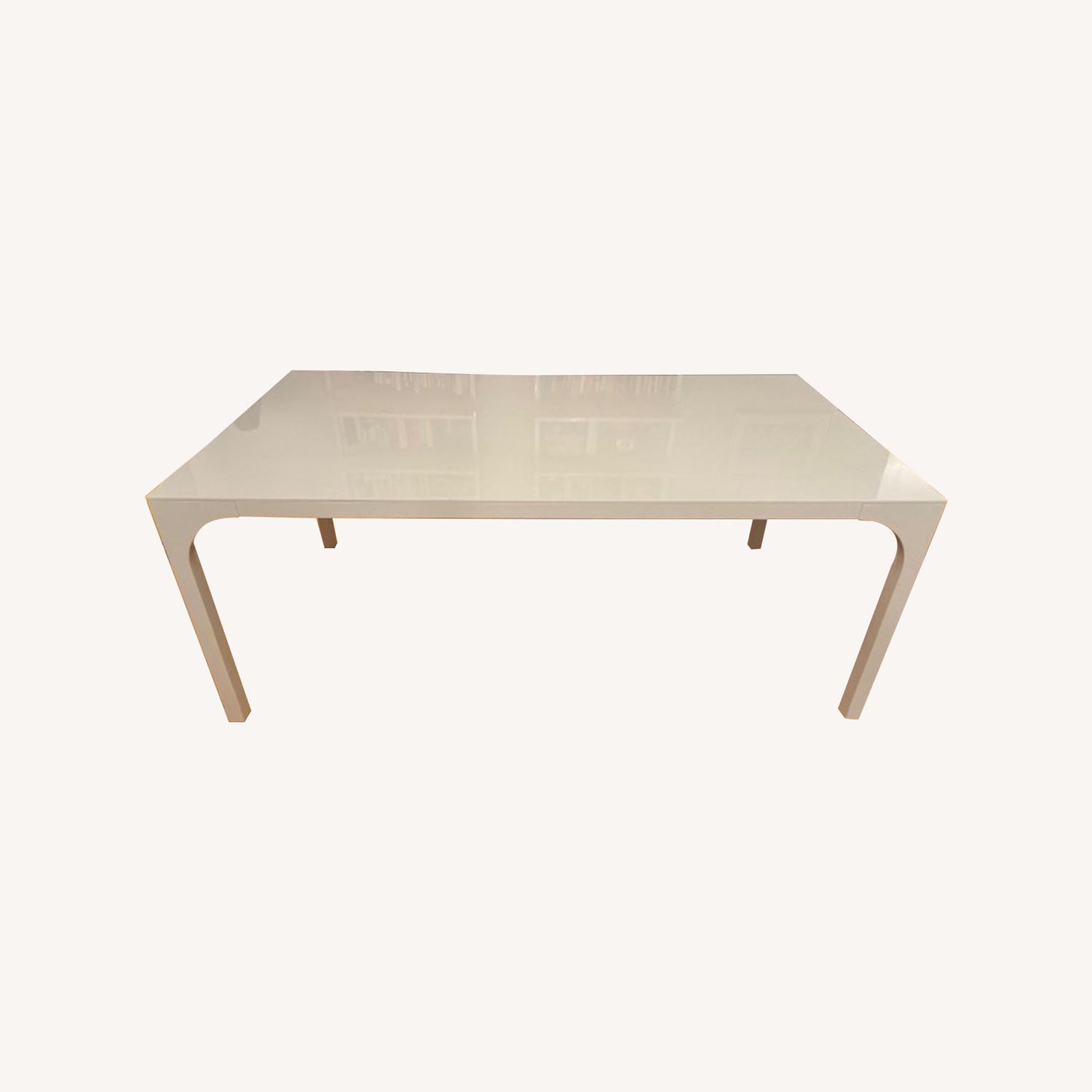 CB2 Aqua Virgo 72" Rectangular White Dining Table - image-0