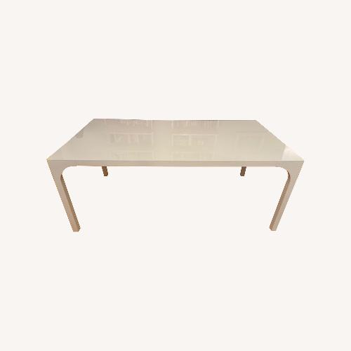 Used CB2 Aqua Virgo 72" Rectangular White Dining Table for sale on AptDeco