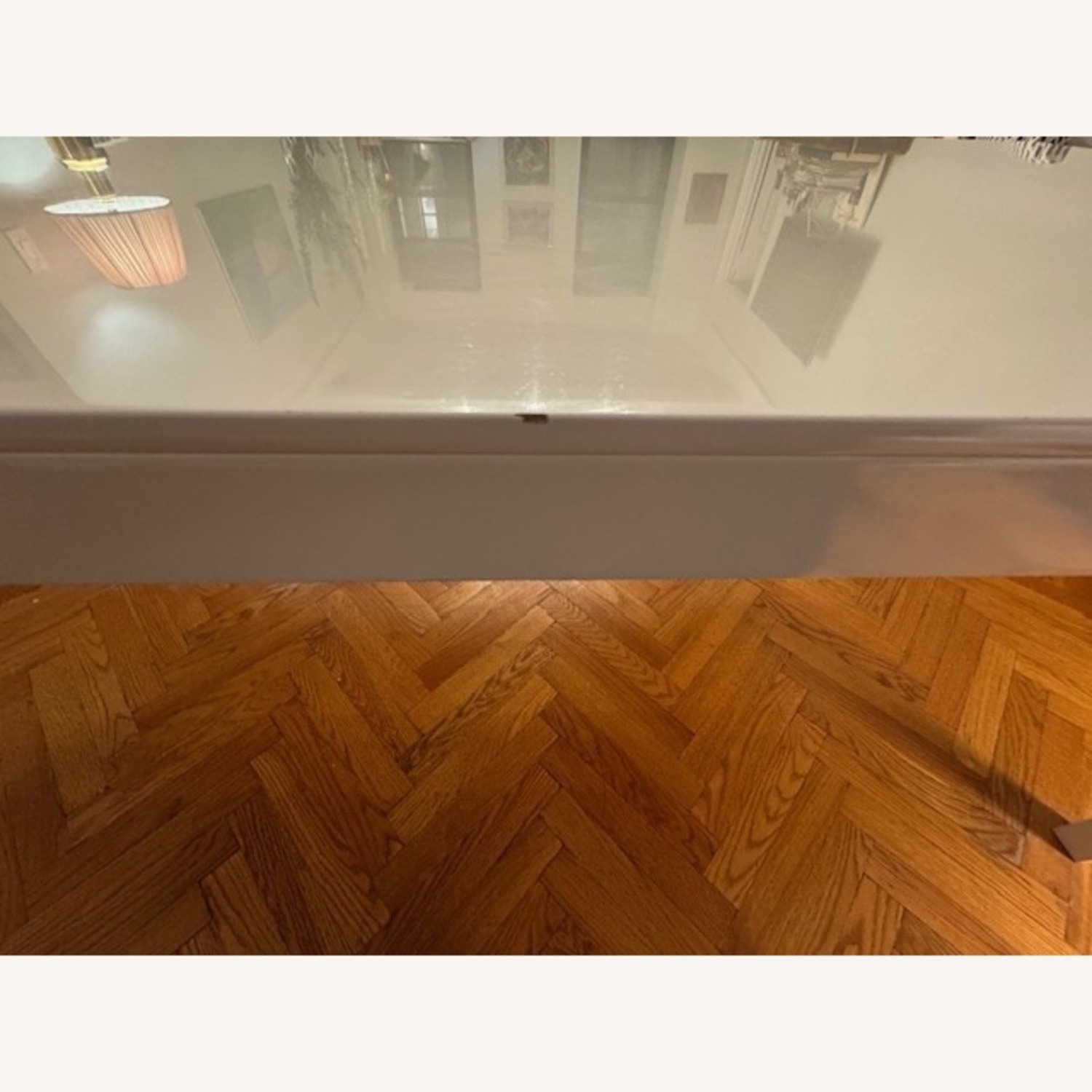 CB2 Aqua Virgo 72" Rectangular White Dining Table - image-7