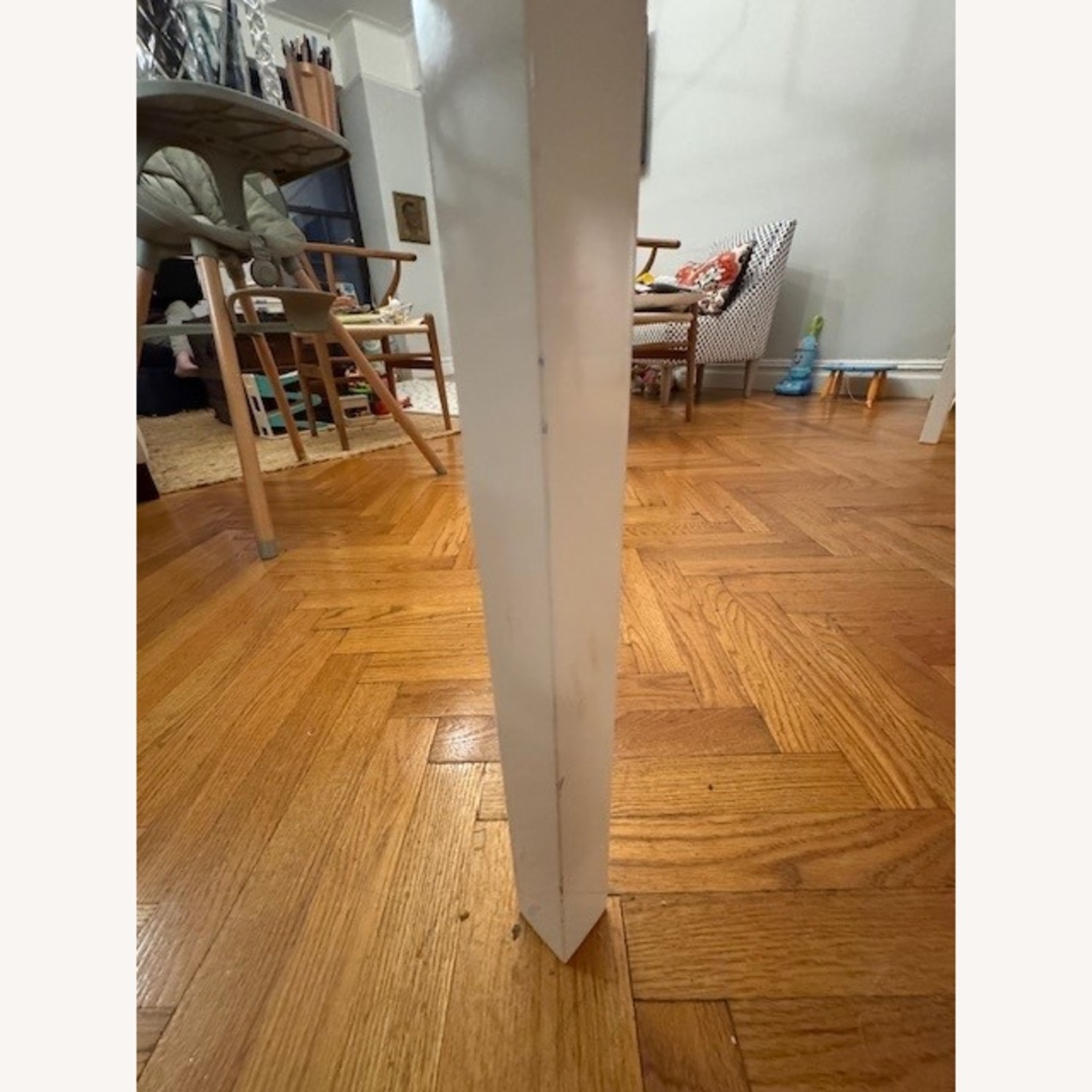 CB2 Aqua Virgo 72" Rectangular White Dining Table - image-9