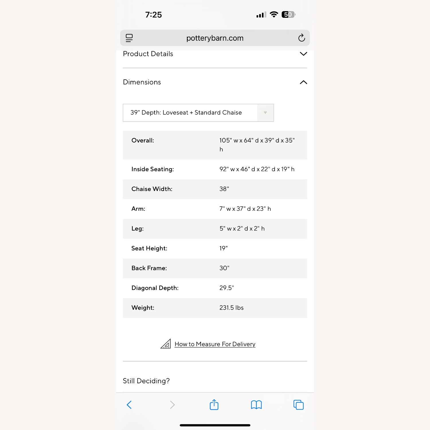 Pottery Barn Camel Leather Turner Sectional - image-8