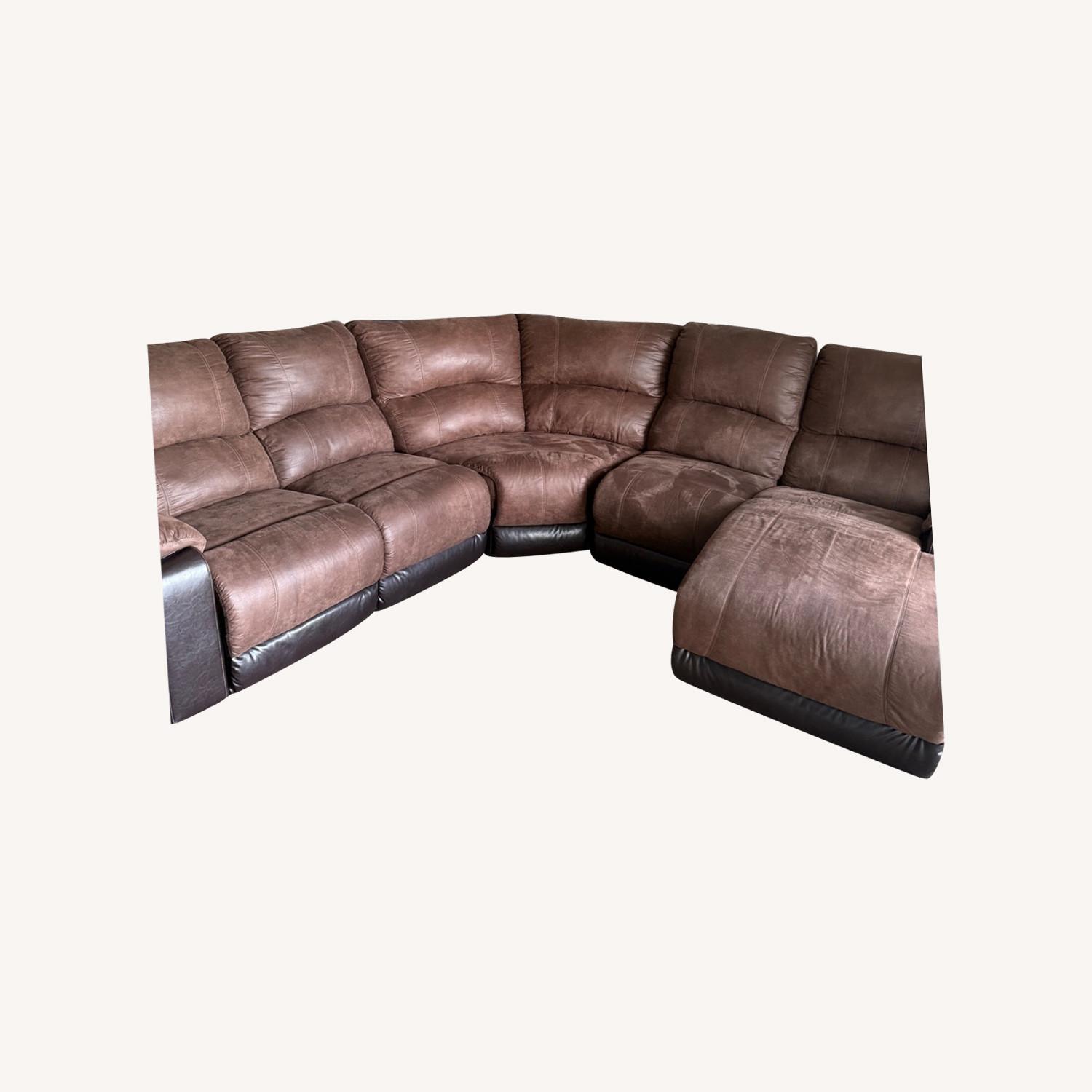 Ashley Furniture Brown Large Sectional - image-5