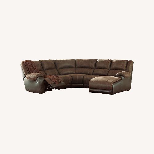 Used Ashley Furniture Brown Large Sectional for sale on AptDeco