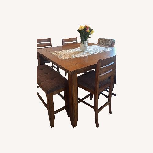 Used Dark Brown Dining Room Set for sale on AptDeco