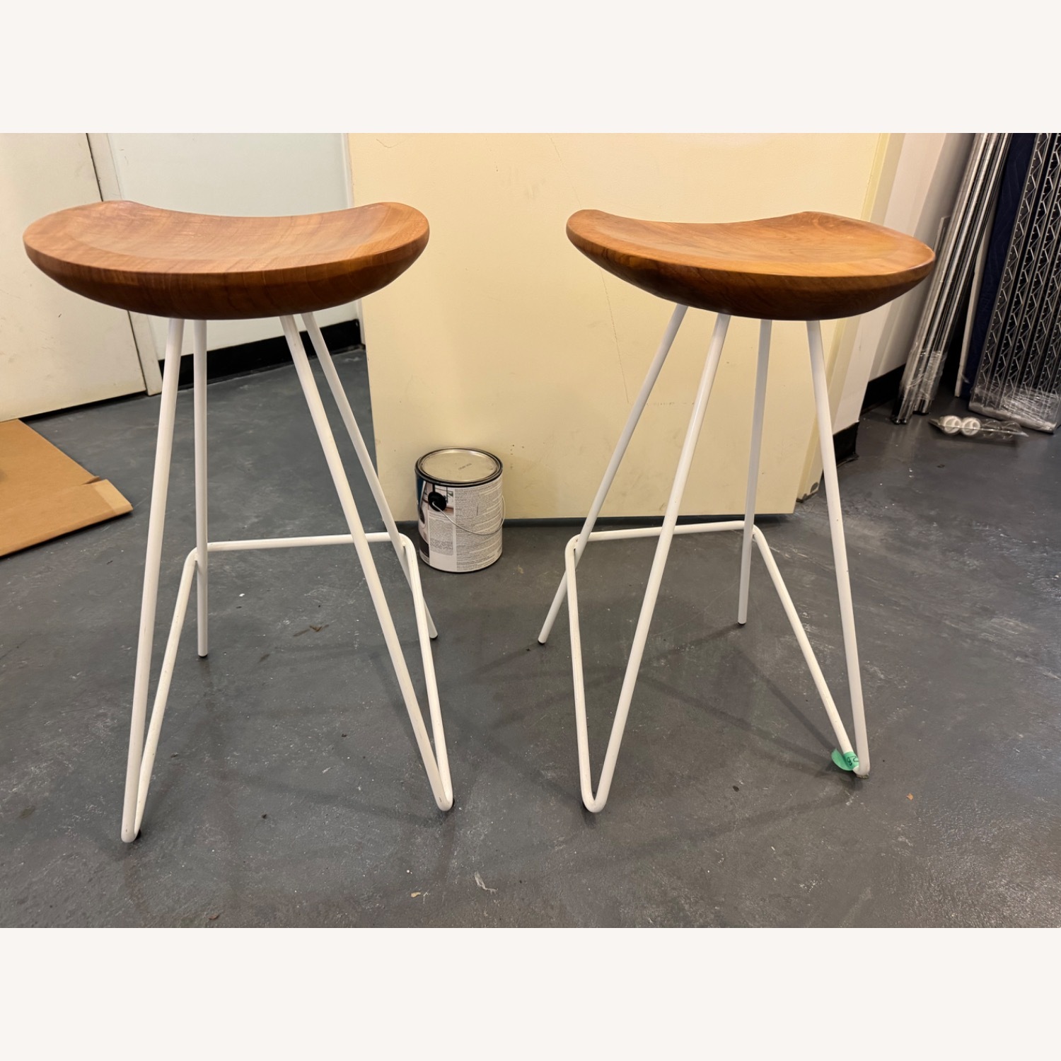 Hand Carved Teak Counter Stools - image-2