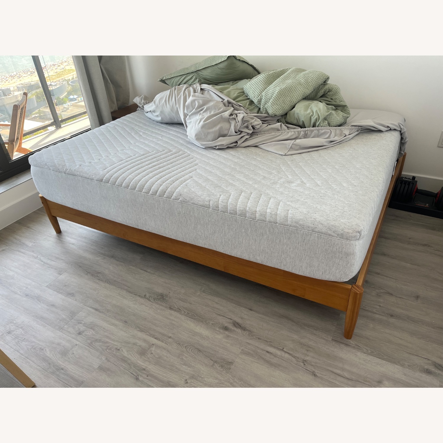 Midcentury Wood Bedframe - image-1