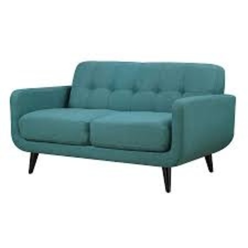Used Living Spaces Teal Jewel-Toned Loveseat for sale on AptDeco