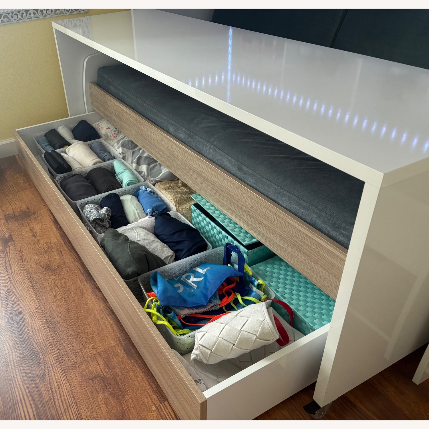 Multimo Bunk Bed White and Wooden - image-11