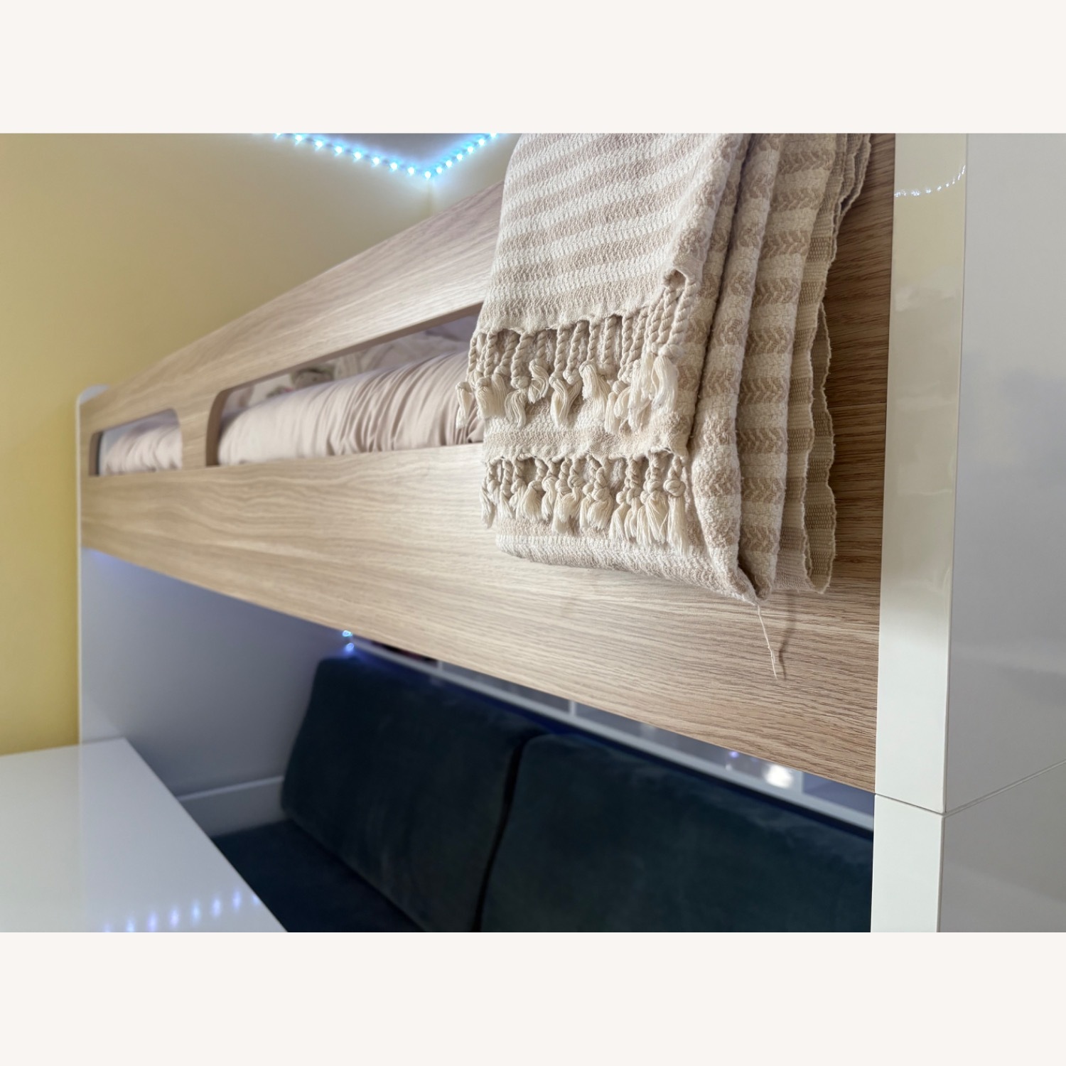 Multimo Bunk Bed White and Wooden - image-6