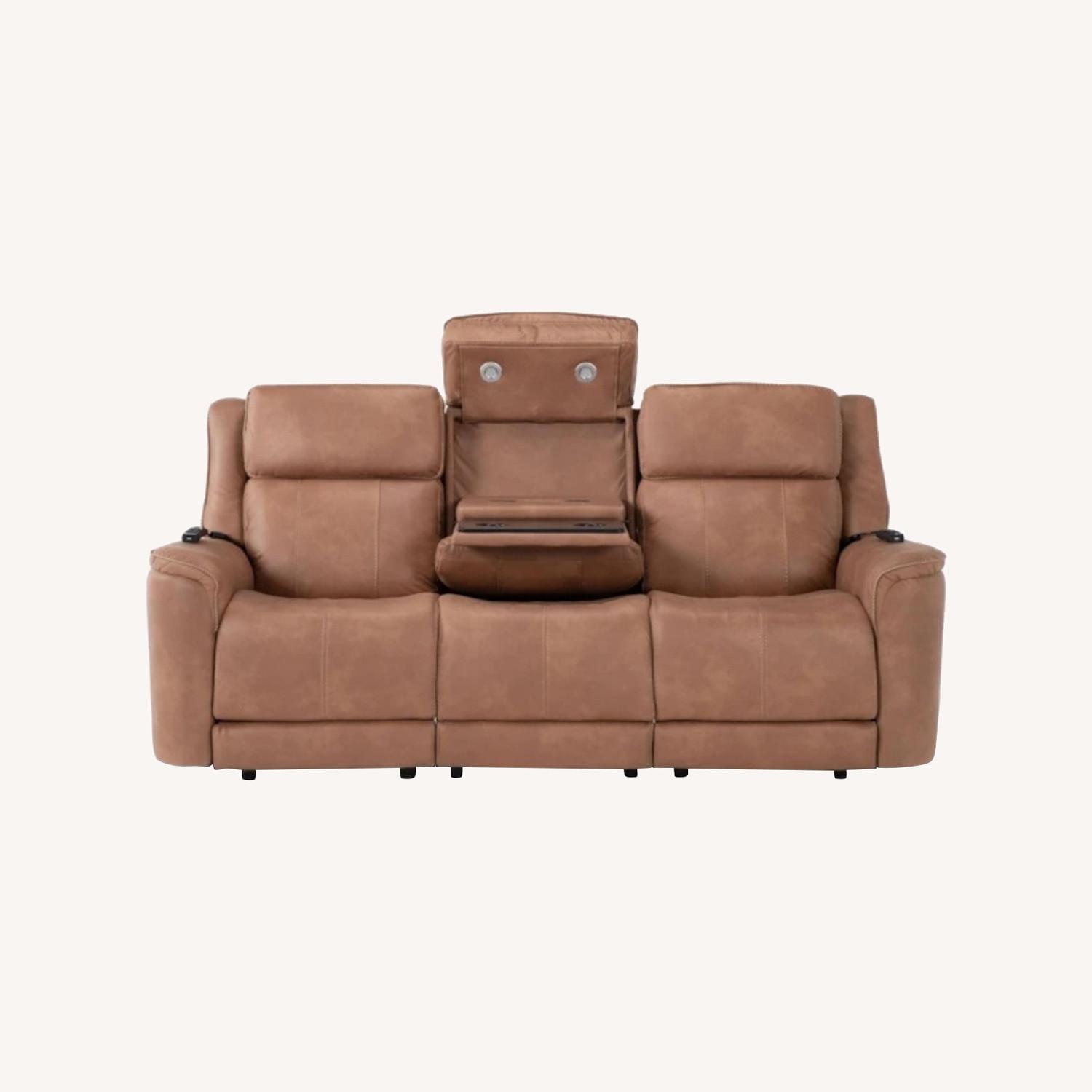 Living Spaces Power Zero Gravity Reclining Sofa - image-0