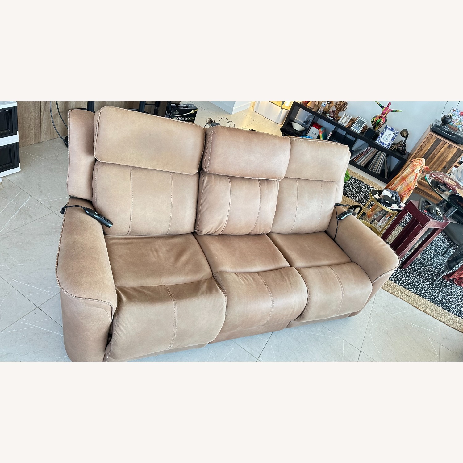 Living Spaces Power Zero Gravity Reclining Sofa - image-1