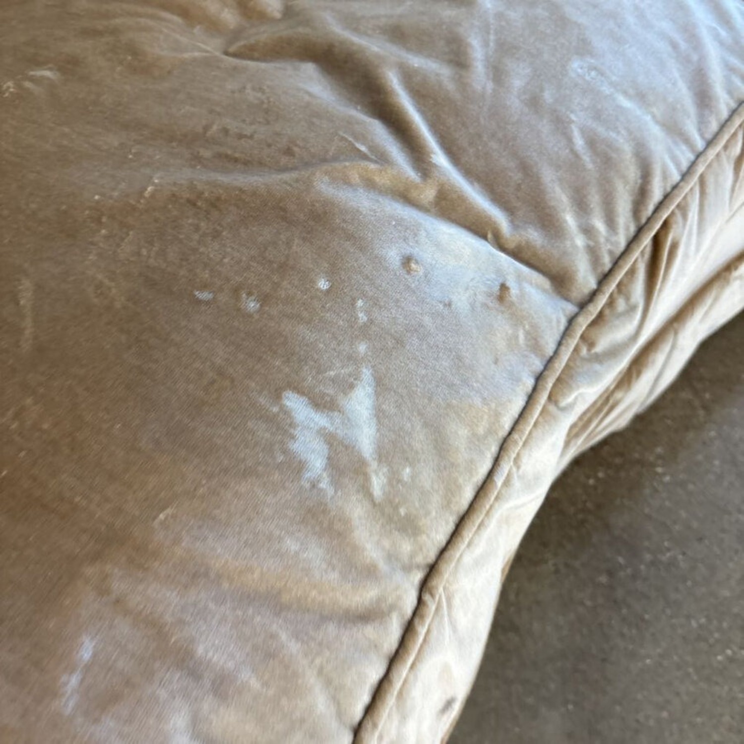 Custom Velvet Down Filled Sofa Gold - image-5