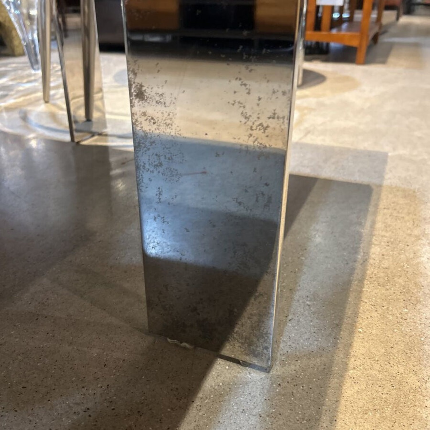 Modern Metal & Wood Square Coffee Table - image-4