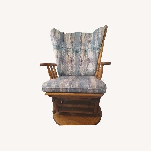 Used Amish Oak Swivel Rocker Glider  for sale on AptDeco