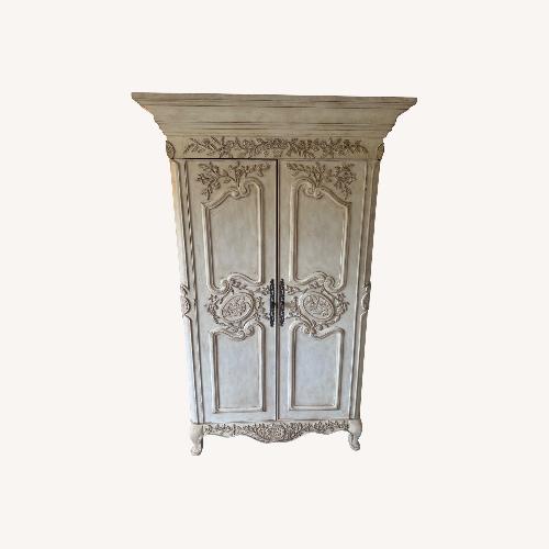 Used Natural French Armoire for sale on AptDeco