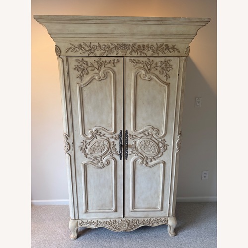 Used Natural French Armoire for sale on AptDeco