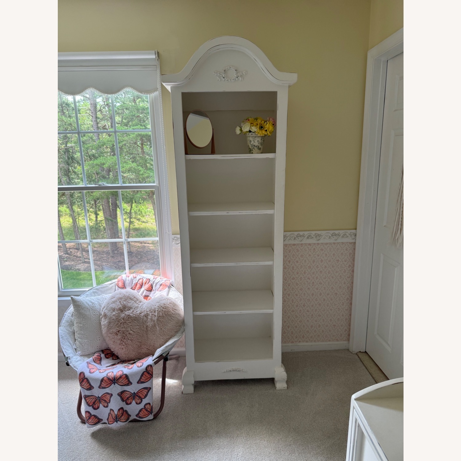 White Wood Bookshelf - image-2