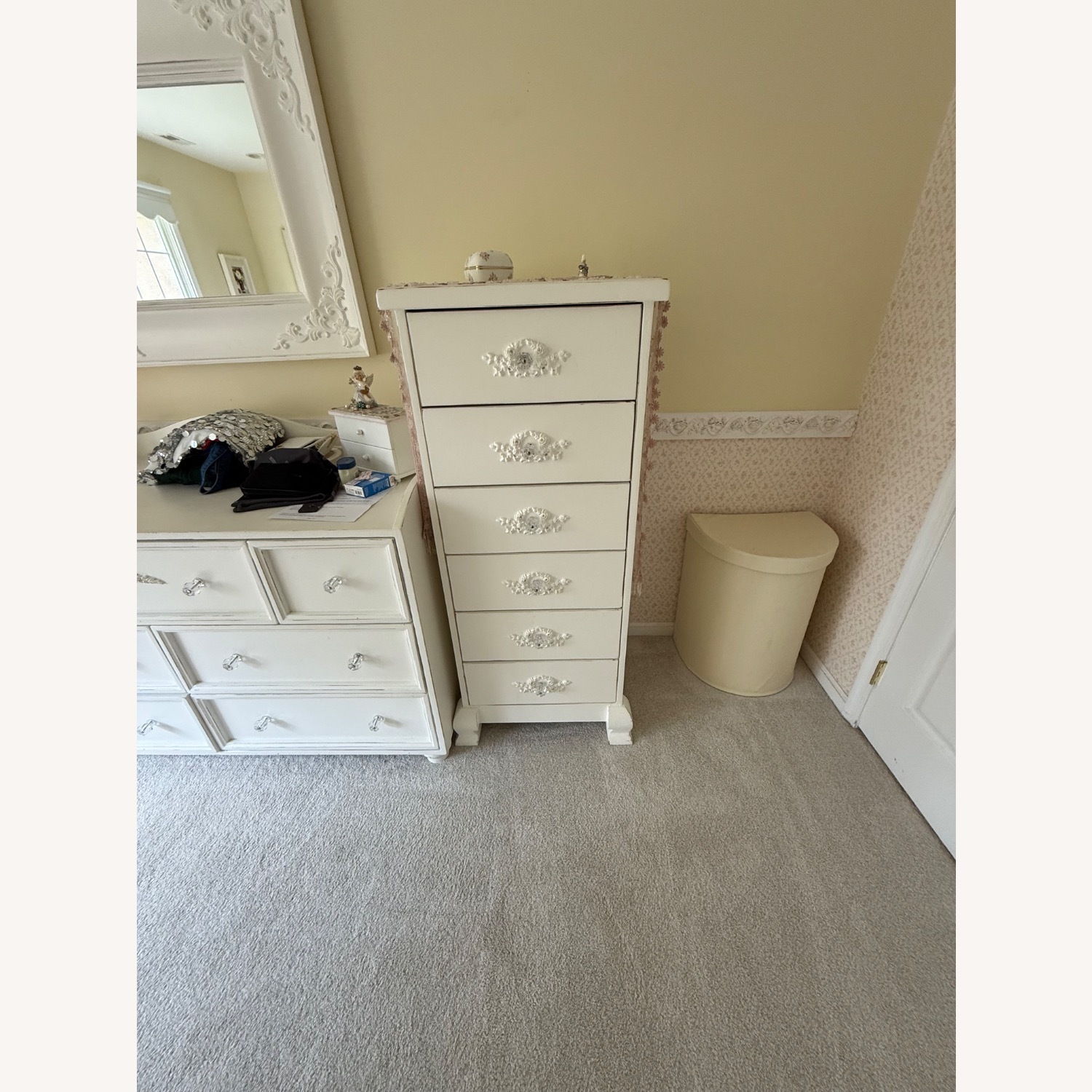 White Wood Dresser - image-2