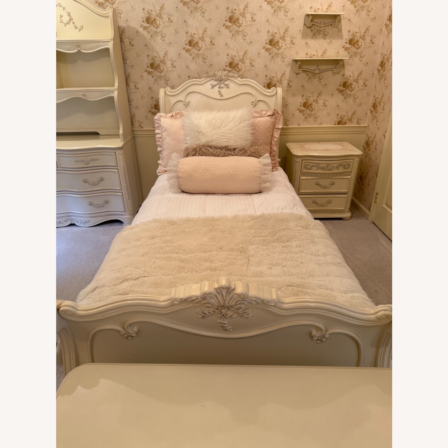 Twin Bed and Headboard - image-1