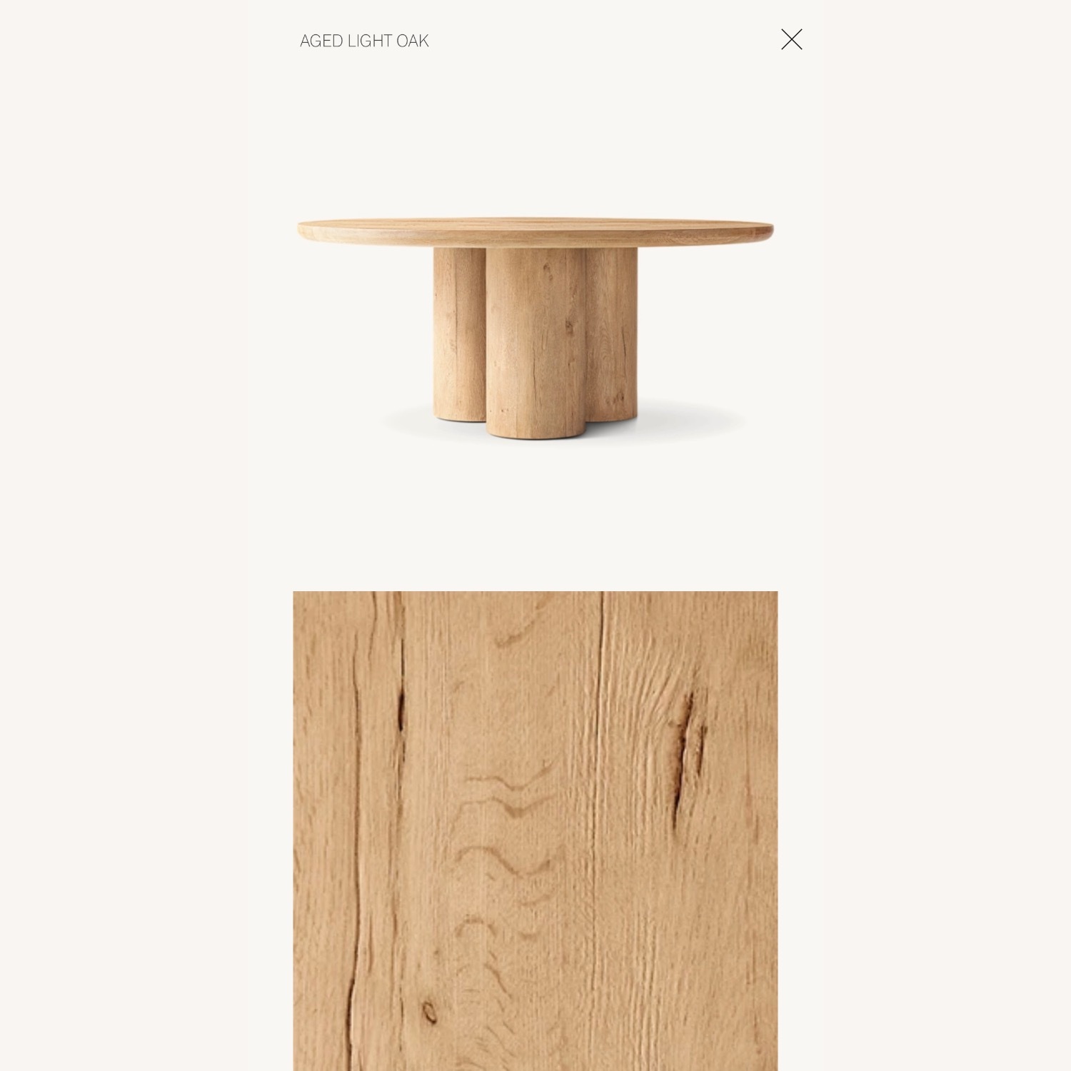 RH Oslo Cylinder Round Dining Table - image-1