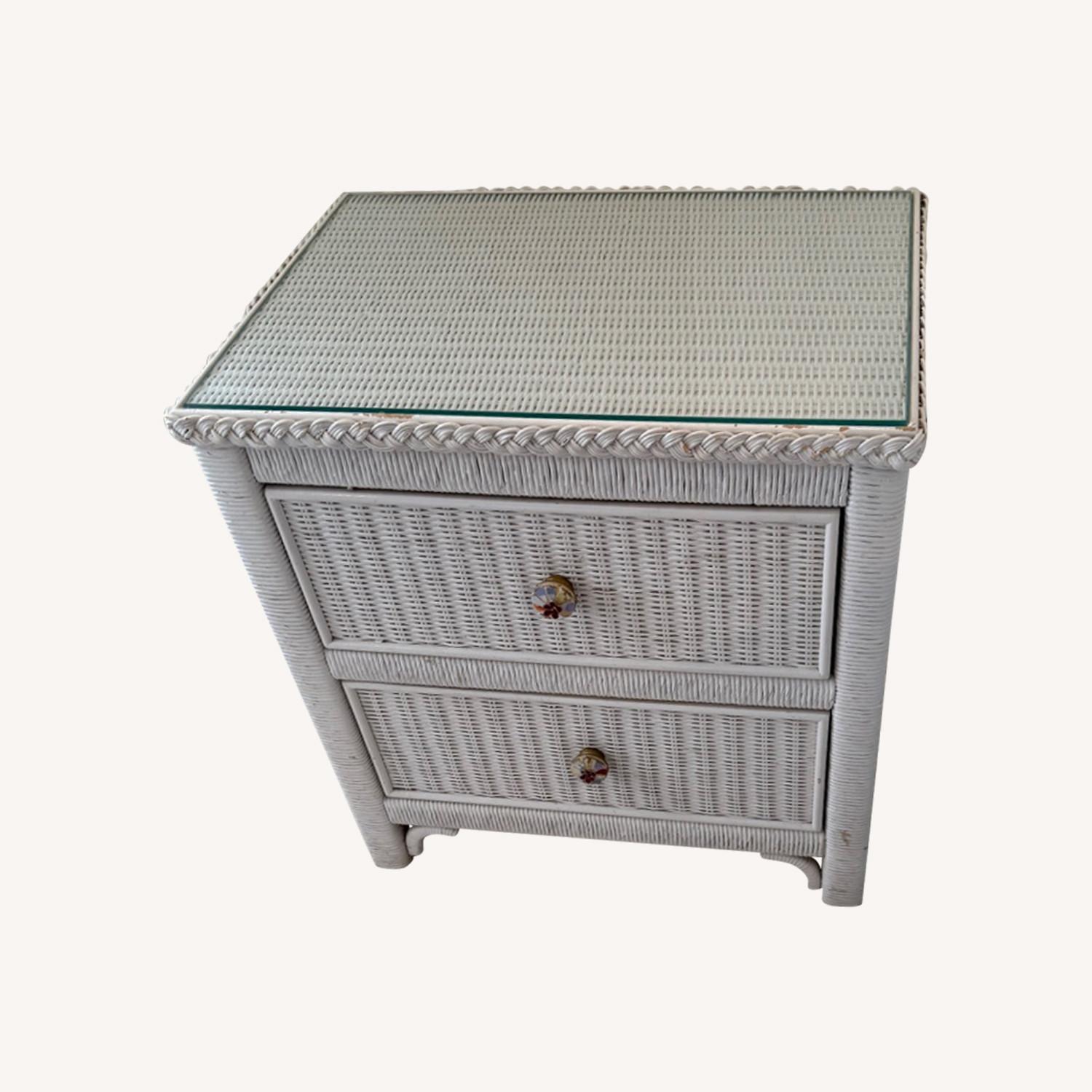 Wicker Nightstand - image-0