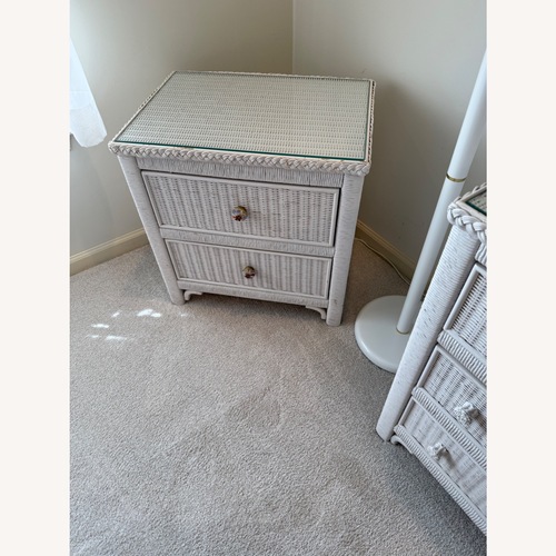 Used Wicker Nightstand  for sale on AptDeco