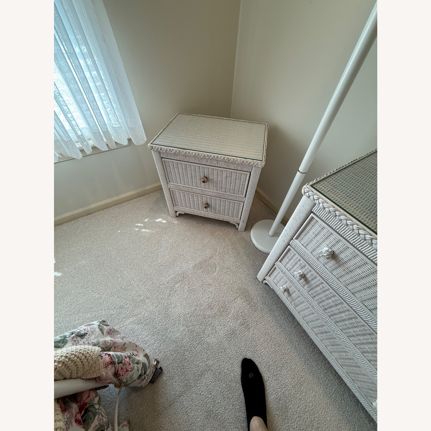 Wicker Nightstand - image-2