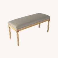 Zentique Lille Upholstered Bench in Grey
