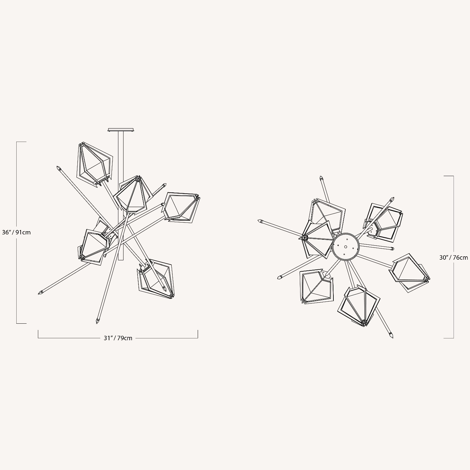 Gabriel Scott Harlow Chandelier, Small - image-2