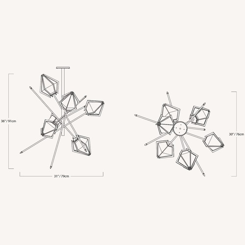 Used Gabriel Scott Harlow Chandelier, Small  for sale on AptDeco